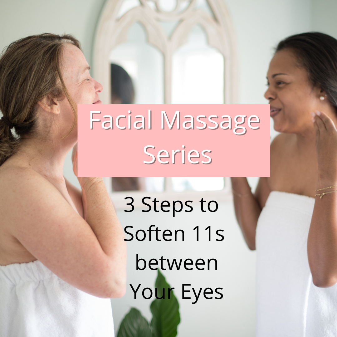 3 Steps to Soften Lines between Your Eyebrows with a Facial Massage