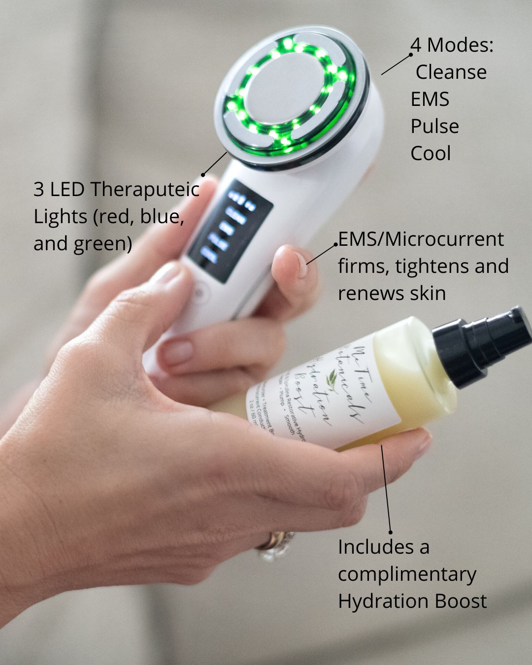 Microcurrent Facial Device with LED Light Therapy for Estheticians- Sk –  Dermishop