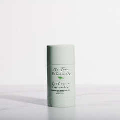 Skincare product with a white label on a light gray background