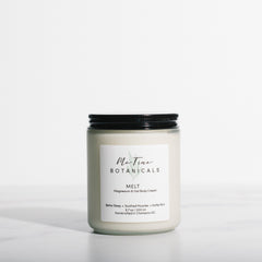 Melt Lotion with a label on a white background